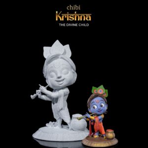 Krishna – Modelo em Chibi A Criança Divina
