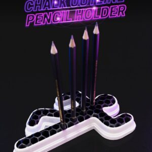 Chalk Outline Pencil Holder