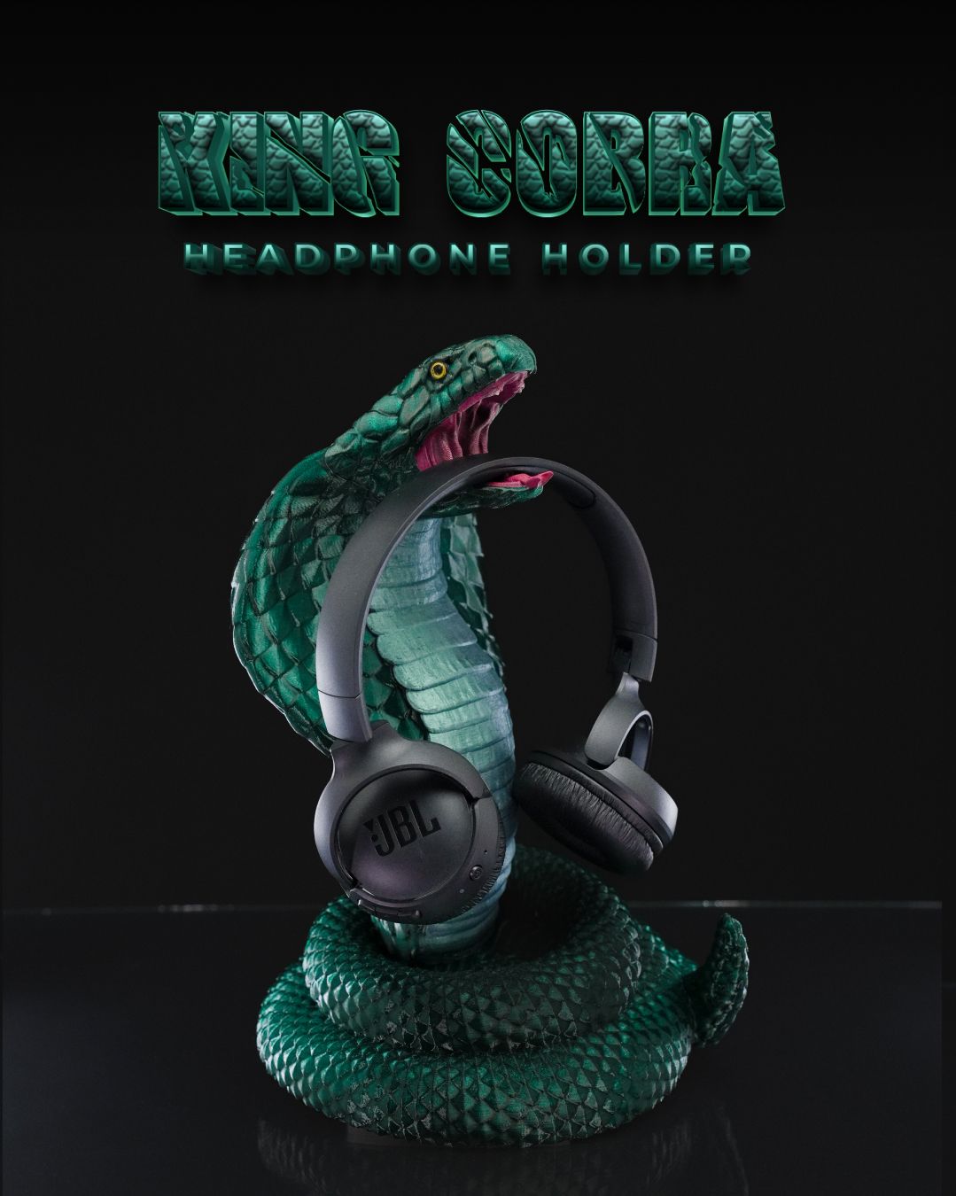 Suporte de Headset King Cobra Headphone Holder