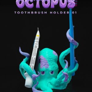 Octopus Toothbrush Holder - Standing