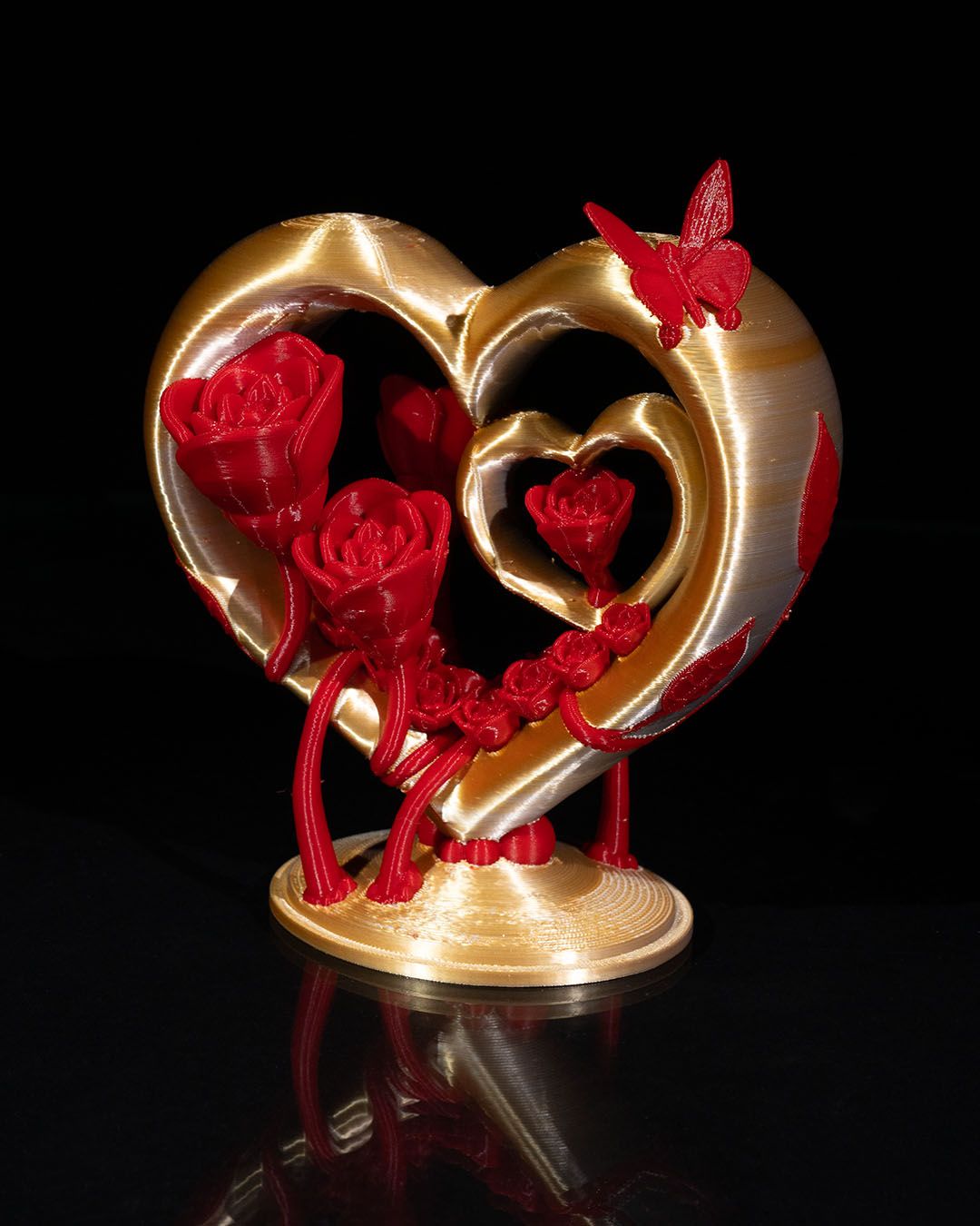 Koza Heart and Roses Ornament - Image 4