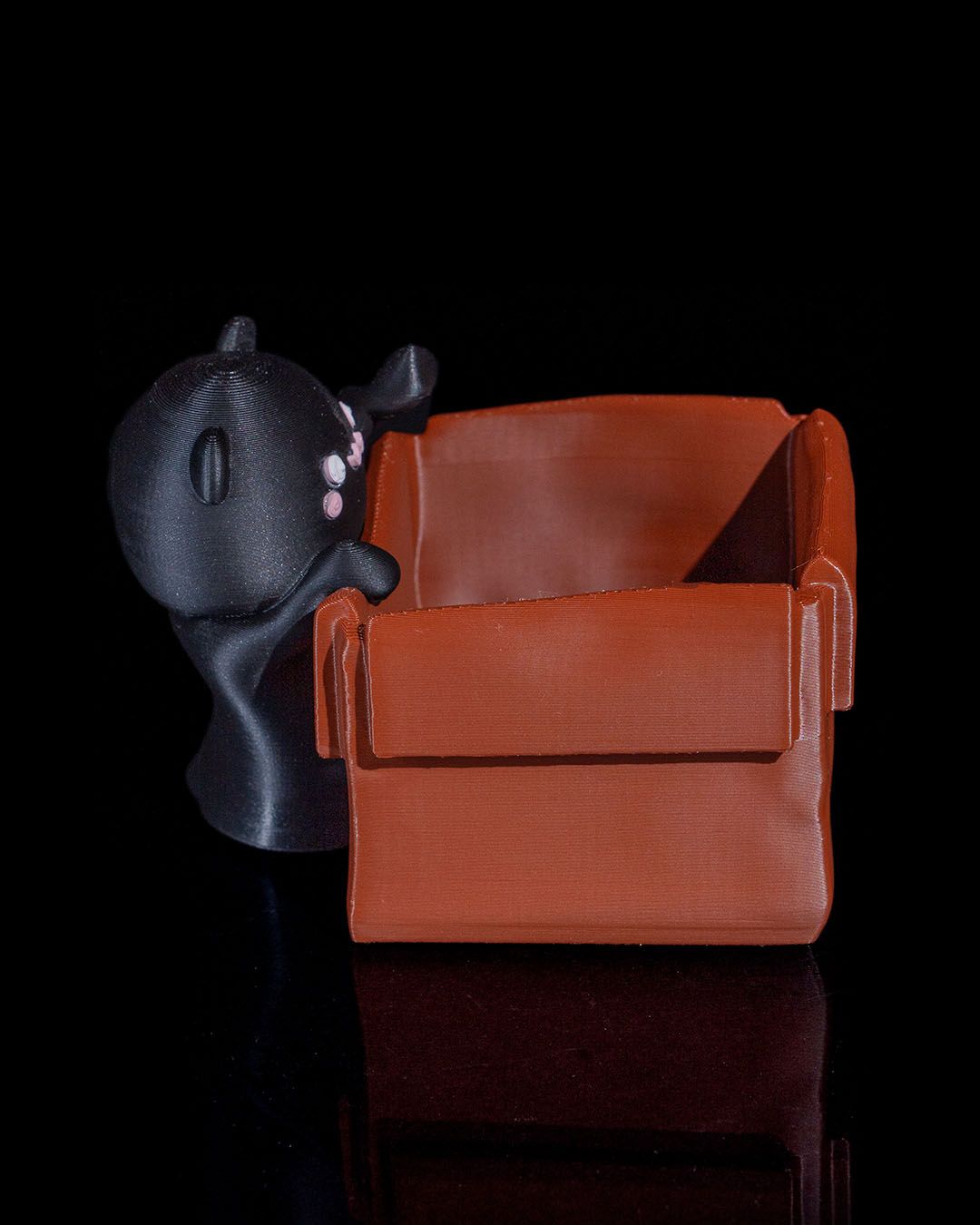 Cachepot Kawaii Cat with a Planter Box - Image 4