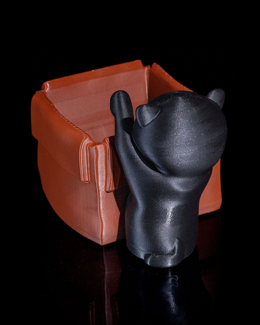 Cachepot Kawaii Cat with a Planter Box - Image 6