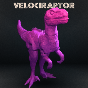 Velociraptor articulado realista
