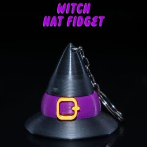 Spinning Witch Hat Keychain – Halloween Fidget Toy