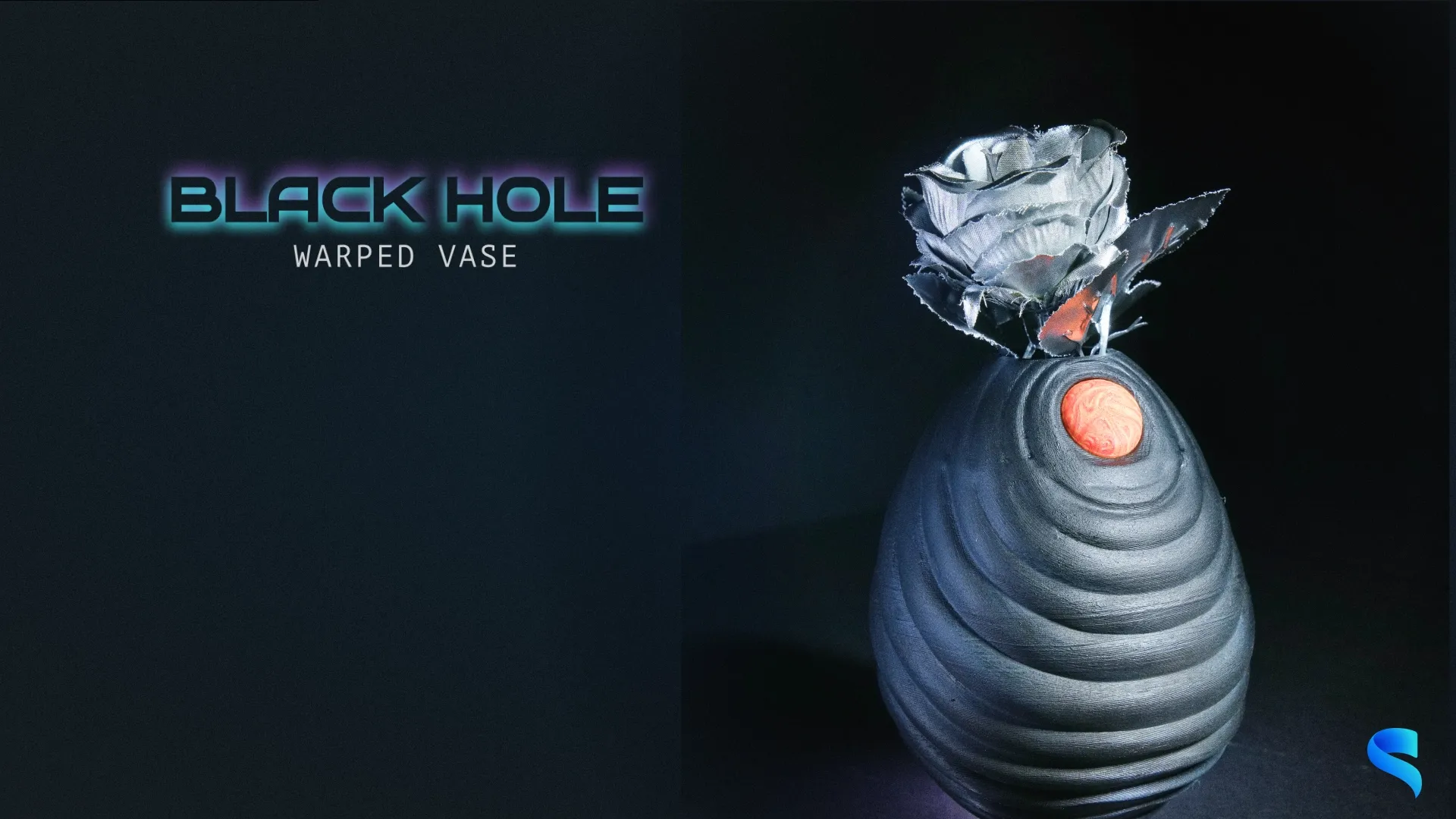 Black Hole Warped Vase - Image 3