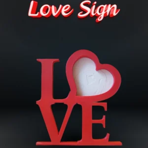 Lithophane Love Sign