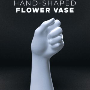 Hand-Shaped Flower Vase