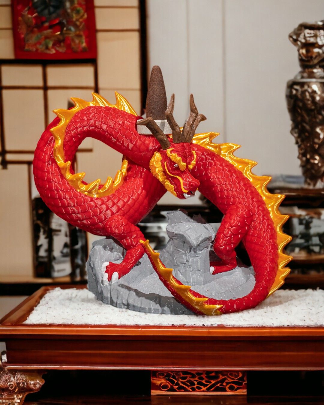 Suporte para incenso Dragão - Misty-c Dragon Backflow Burner - Image 7