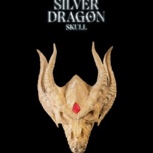 Silver Dragon Skull