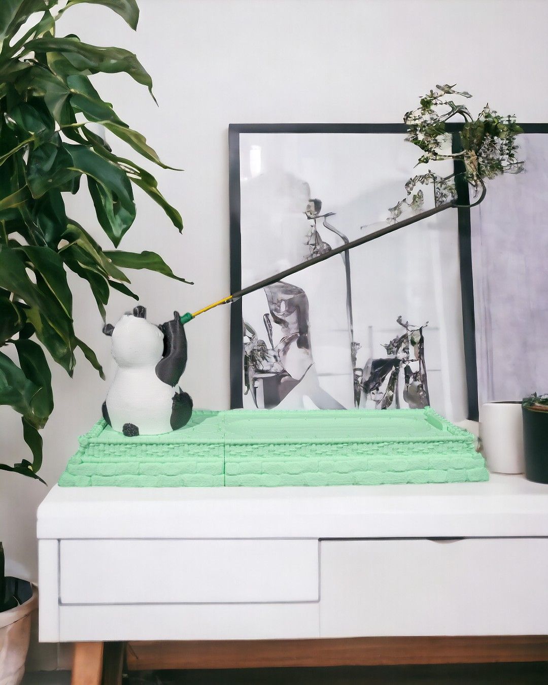 The Panda Flutist Incense Holder - Image 5