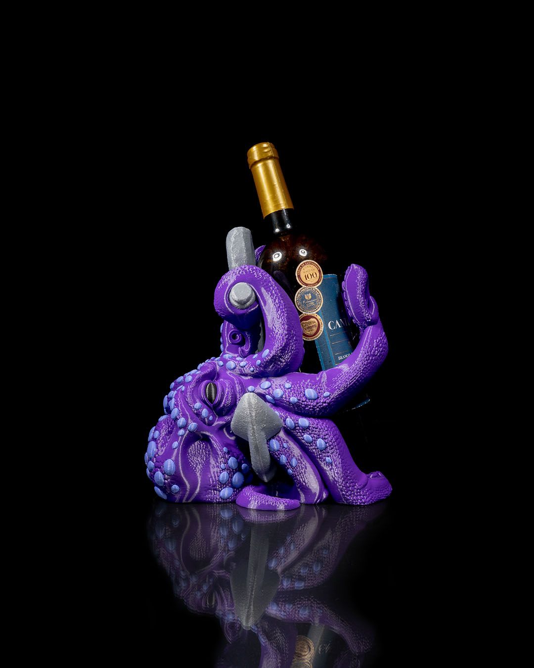 Merlot the Octopus Wine Holder: Elegant and Whimsical Wine Storage - Image 5