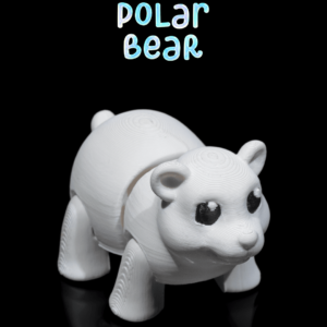Keychain - Tiny Polar Bear