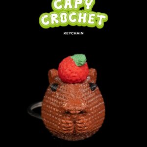 Capy Crochet Keychain