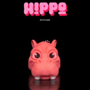 Hippo Keychain