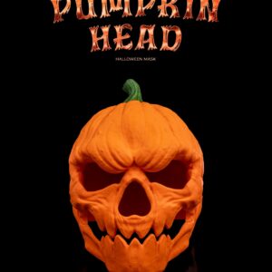 Halloween Pumpkin Head Mask/Helmet - Cosplay & Costume Quality