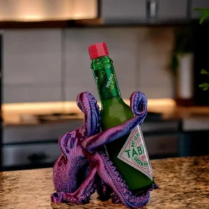 Suporte Pimenta Tabasco Polvo Design na impressora 3D - Bordeaux Tabasco Holder