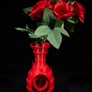 Heart & Flower Vase