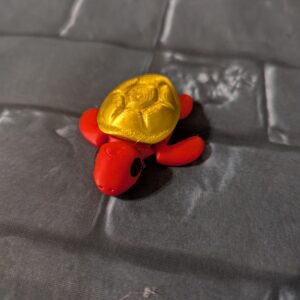 Red and Gold Sea Turtle