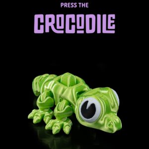 Press the crocodile