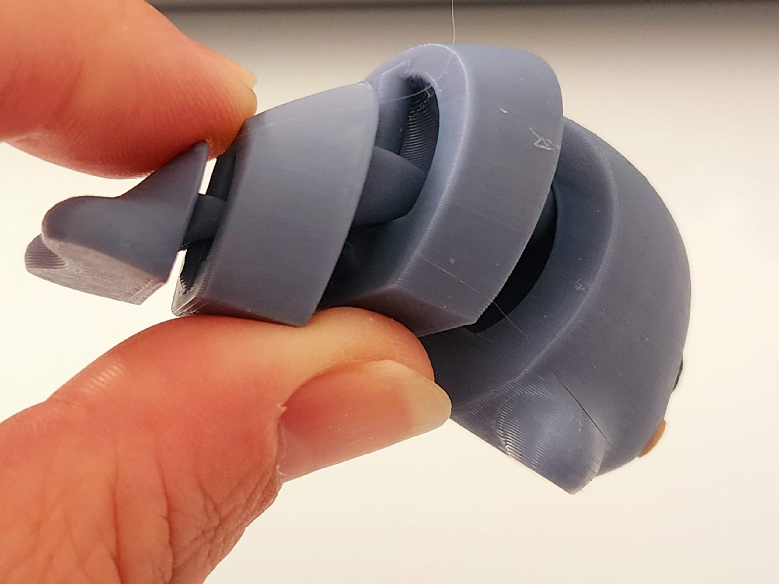 Baby Seal Keychain, Animal Lover Keychain, 3D Printed Keychain, UniQrint Design, Fidget Keychain, Articulated 3D Print, Cute Bag Charm - Image 3