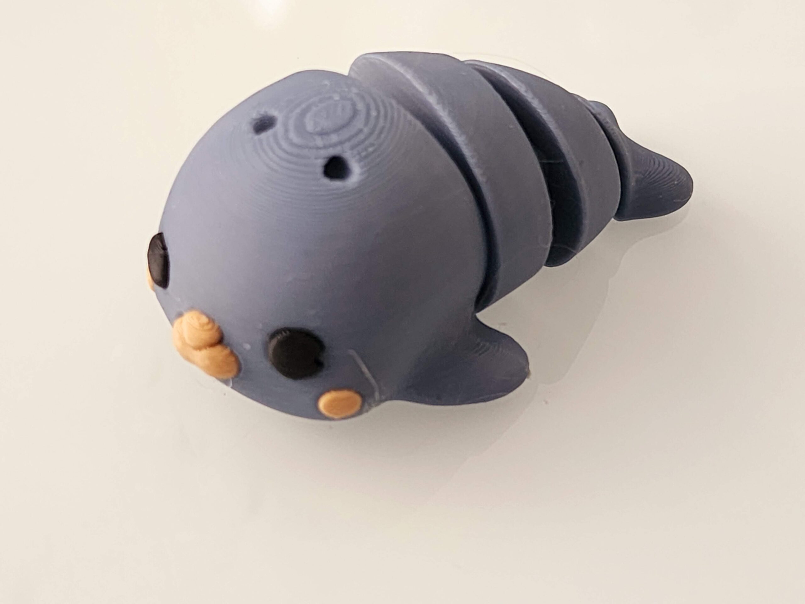 Baby Seal Keychain, Animal Lover Keychain, 3D Printed Keychain, UniQrint Design, Fidget Keychain, Articulated 3D Print, Cute Bag Charm - Image 4