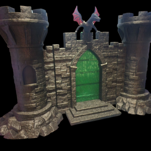 Dragon Gate Castle Bookends