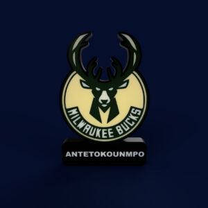 Milwaukee Bucks Sign - LED Strip Compatible