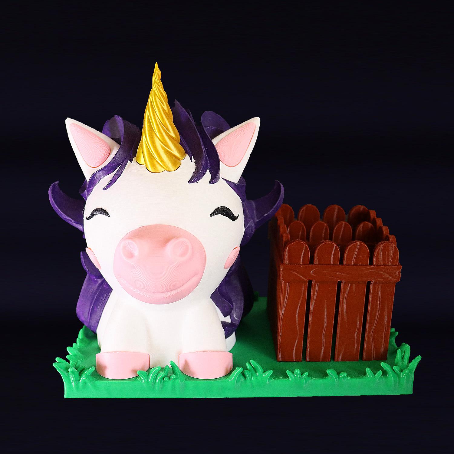 Porta-lápis e apoio de óculos de unicórnio - Image 2