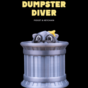 Dumpster Diver Fidget & Keychain