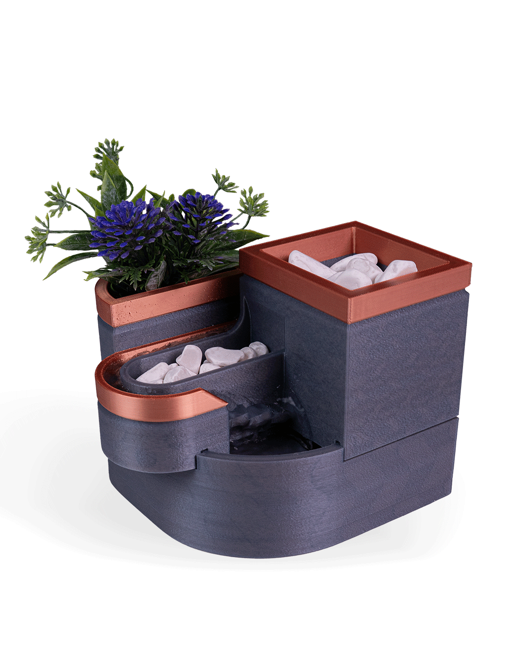 Forme et feuillage Fontaine de table et jardinière - Image 7