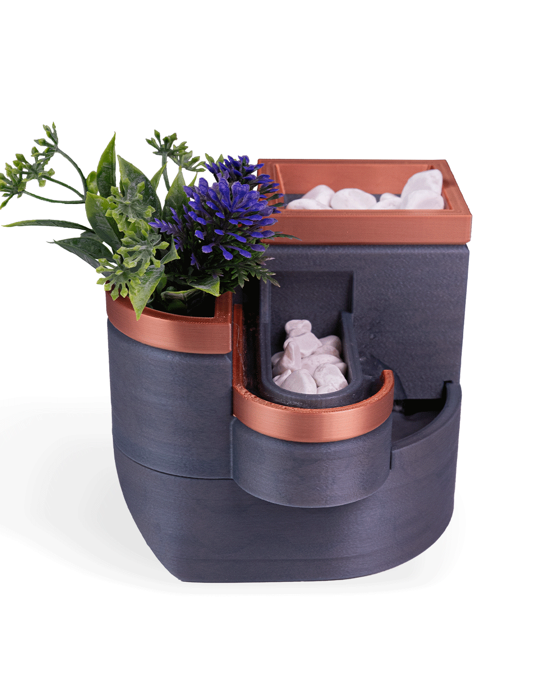 Forme et feuillage Fontaine de table et jardinière - Image 9