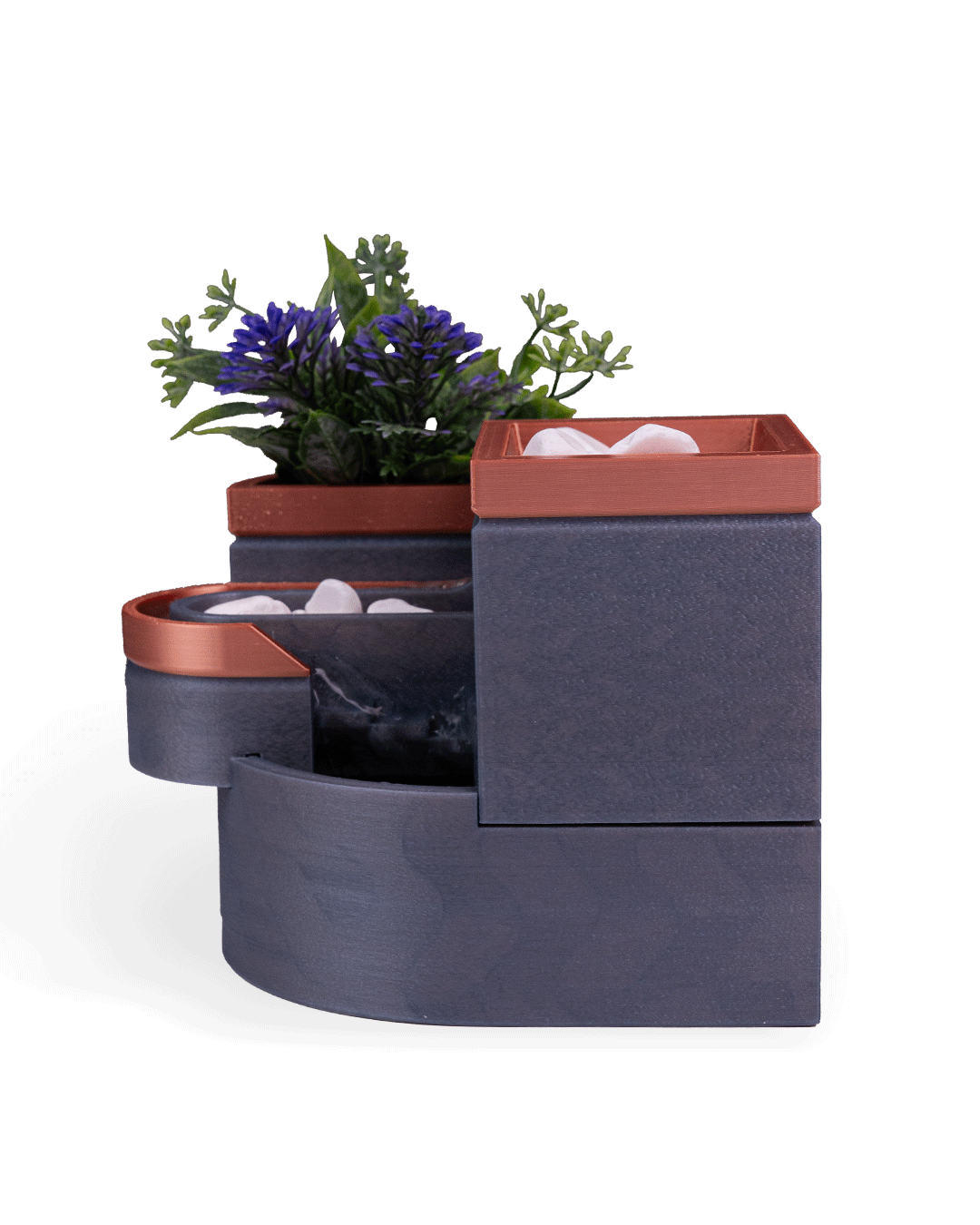 Forme et feuillage Fontaine de table et jardinière - Image 11