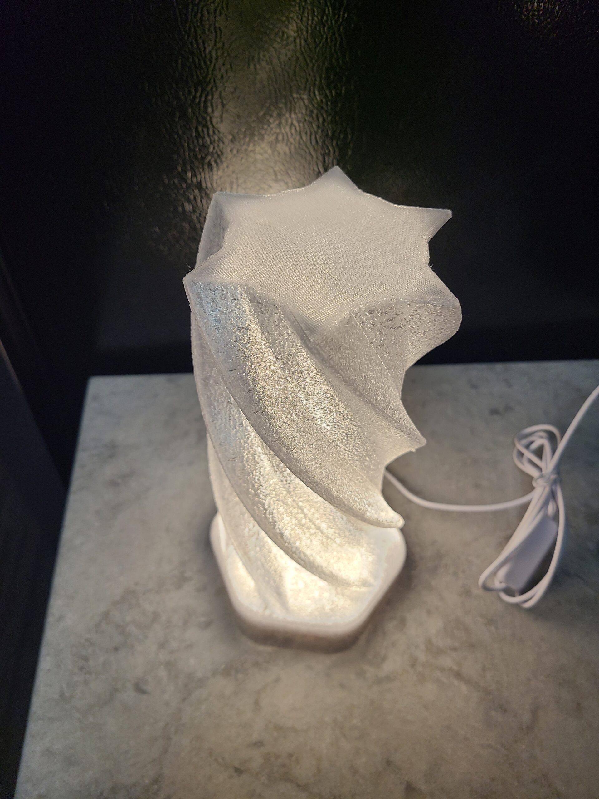 Triangle Twisting Spiral LED Lamp - Image 2