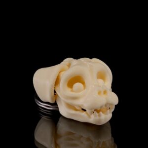 Dog Skeleton Head Keychain