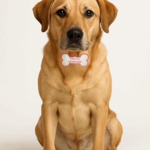 4 (quatro) Tags para cães - Nome e telefone.