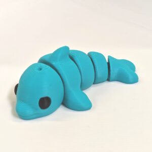 Printipop 3D Druck Dori Delphin türkis beweglich