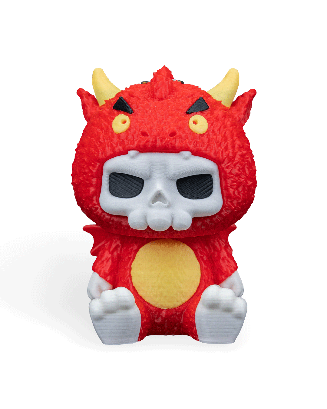 Chaveiro Colecionável Skubbies Scorchi(O Dragão) Estilo Labubu- Impressão 3D - Image 11