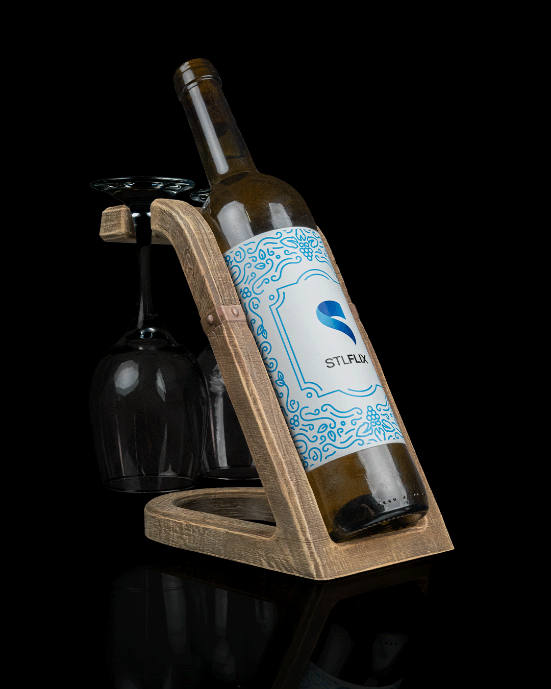 The Oak Rest - Glass & Wine Holder - Image 2