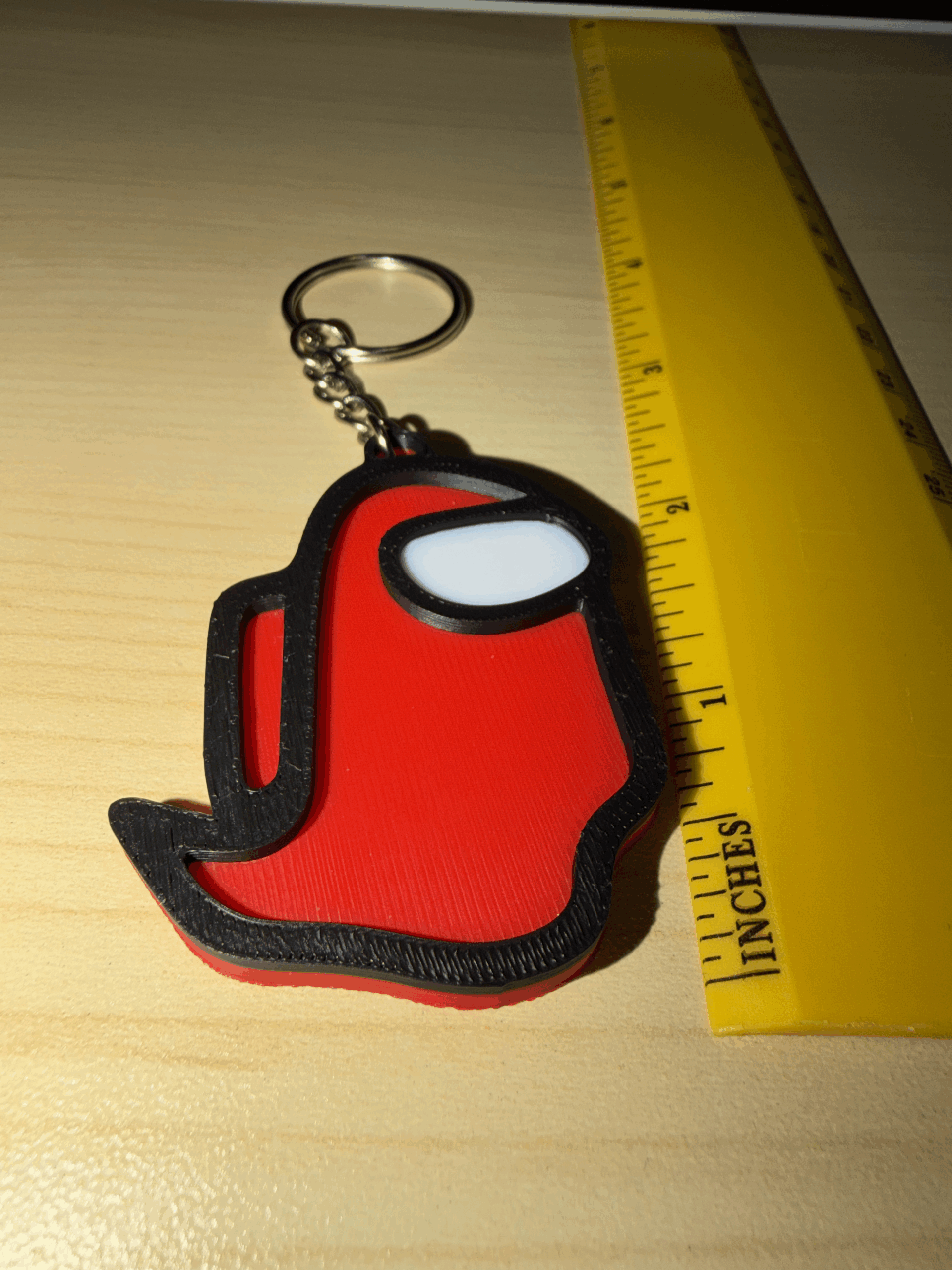 Among Us Dead Crewmate Keychain - Image 2