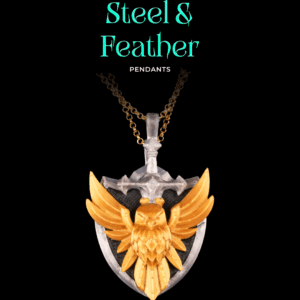 Steel & Feather - Pendants