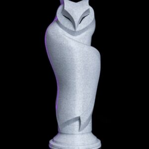 Estátua Decorativa Coruja Minimalista