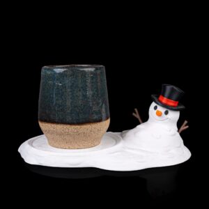 Porta copo Boneco de neve