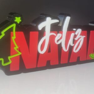 Enfeite de bancada Feliz Natal