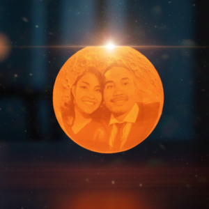 Luminária com foto personalizada